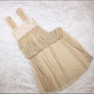 Free People intimately cream lace maxi dress